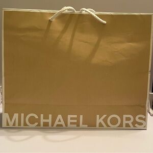 Michael Kors Large Shopping Bag – Designer Retail Tote with Rope Handles
